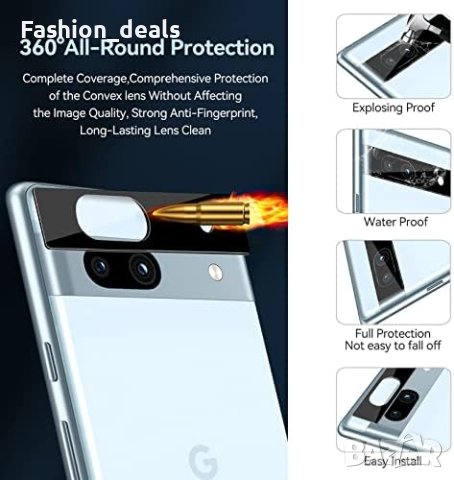 Нов Протектор за екран за Google Pixel 7A 2 броя фолио + 2 броя протектор за обектив, снимка 7 - Фолия, протектори - 41956034