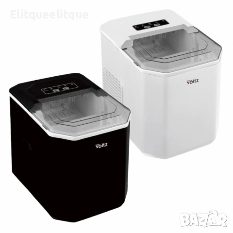 Ледогенератор Voltz, 100W~120W, 12кг./24ч., 1.3л., Черен или бял, снимка 3 - Друга електроника - 52175052