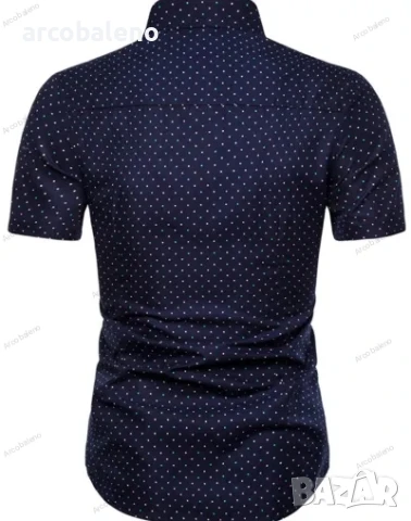 Мъжка лятна модна риза с къси ръкави , снимка 3 - Ризи - 40921347