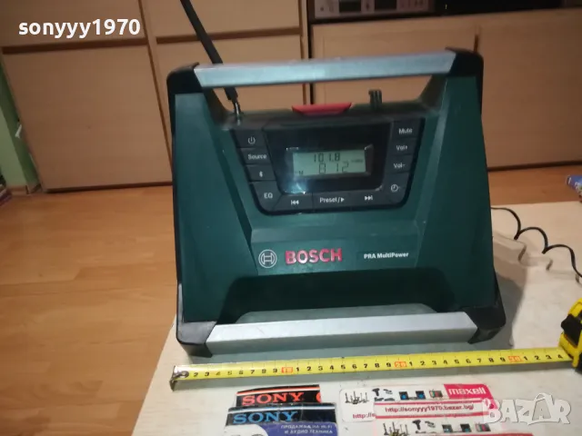 BOSCH-СТРОЙТЕЛНО РАДИО С БЛУТУТ-ВНОС SWISS 1902251724, снимка 4 - Радиокасетофони, транзистори - 49197611