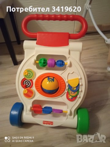 Уокър на fisher price , снимка 2 - Проходилки - 42554221