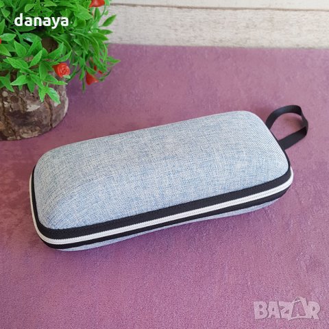 2722 Твърд калъф за очила с цветно текстилно покритие, снимка 4 - Слънчеви и диоптрични очила - 35911736