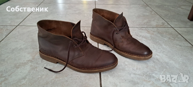 clarks мъжки боти номер 45 обувки ботуши естествена кожа зимни обувки, снимка 9 - Мъжки боти - 52843846