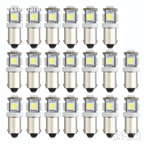 Габаритни диодни крушки габарити Ba9s с 5 Smd Led ксеноново бели диода за кола автомобил джип супер , снимка 16 - Аксесоари и консумативи - 49882474