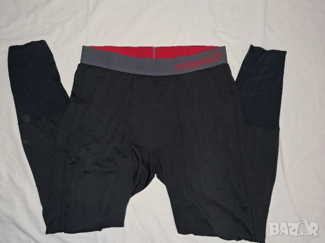  Norrona Wool Zip Neck (L) и (XL) - 3 броя мъжки термо блузи и клин Merino Wool , снимка 7 - Спортни дрехи, екипи - 53418014