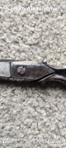 Антикварни фризьорски ножици L.Leikauf - Solingen, около 1900 година, снимка 7 - Антикварни и старинни предмети - 53577216