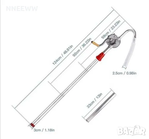 Ръчна Помпа за Преливане на Течности , снимка 2 - Аксесоари и консумативи - 48876107