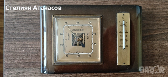 Стар немски Термометър Барометър