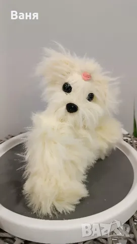 Плетено кученце, снимка 3 - Плюшени играчки - 50093489