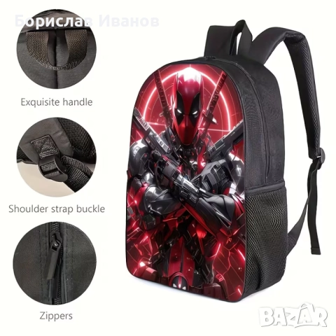 Раница Marvel Deadpool, снимка 5 - Раници - 52469283