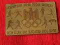 ОЛИМПИЙСКИ ИГРИ БЕРЛИН 1936г. ГЕРМАНИЯ ТРЕТИ РАЙХ ПАМЕТНА МЕСИНГОВА ПЛОЧКА СПОРТ НАГРАДНА 18673, снимка 13