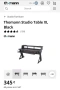 Thomann Studio Table XL Black е професионална студийна работна станция, снимка 1