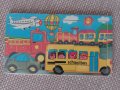 дървен детски пъзел Училищен автобус,  от Германия, снимка 1 - Игри и пъзели - 39083336