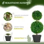 HOMCOM Комплект от 2 парчета изкуствен чемшир, снимка 8