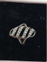Сребърен пръстен с камъни ЖЖ8