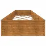 vidaXL Градинска повдигната леха 482x100x36 см кортенова стомана, снимка 5