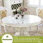 Прозрачен кръгъл протектор за маса OstepDecor, 140 см, 2 мм, снимка 5