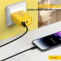 Бързо зарядно устройство 65W, 3 порта - 2x USB-C PD и 1x USB-A, снимка 4