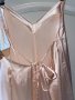 Нов ASOS 42 номер прасковен праскова бежово розов сатенен широк елегантен парти коктейлен гащеризон , снимка 5