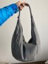 Дамска сива чанта от естествена кожа, снимка 1 - Чанти - 41581699