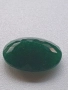 Изумруд голям с наситен цвят и документ, снимка 3