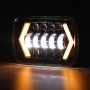 LED Фарове 200W 20x14 см за Jeep Wrangler YJ, Cherokee XJ, Daihatsu Feroza, снимка 7