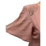 рокля ASOS размер S розова дантела, снимка 3