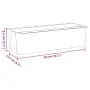 vidaXL Сандъчета за цветя за европалети 12 бр сиви 36x13,5x9,5 см PP, снимка 8