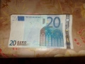 банкнота 20 евро 2002 по договаряне , снимка 1