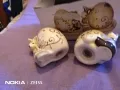 Порцеланови солнички зайчета 2 броя нови, снимка 3