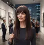 Продавам дамска перука, дълга права коса в кестеняв цвят, снимка 6
