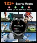 Смарт часовник за мъже, 530mAh батерия, 1,43" AMOLED дисплей, LED фенерче, Bluetooth разговор, IP68, снимка 6
