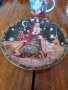 Стара коледна чиния,чаша, снимка 2
