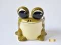 Керамична саксия - жаба / Подарък за нов дом / Керамична саксия с форма на жаба