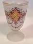 Стара чаша бохемско опалово стъкло с позлата  , снимка 1