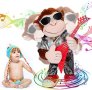 Нова Плюшена детска образователна играчка Танцуваща маймуна с китара