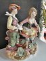 Стара керамична статуетка ръчнорисувана, снимка 4