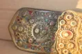 Стара бронзова пафта с емайл, снимка 8