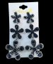 Висящи луксозни Обеци със тъмно сини кристали #16623_5, снимка 1 - Обеци - 41170233