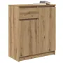 vidaXL Бюфет с чекмеджета, дъб артизан, 71x35x84 см, инженерно дърво, снимка 4