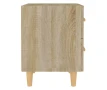 Нощно шкафче, опушен дъб, 40x35x47,5 см, снимка 7