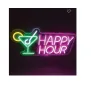  Светещ панел за декорация, LED неонов "Happy Hour" , снимка 1