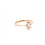 Златен дамски пръстен 1,34гр. размер:55 14кр. проба:585 модел:20055-3, снимка 2