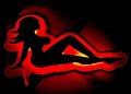 Уникална 3D интериорна LED ЛЕД табела WOMAN LADY ЖЕНА 55 х 30см, снимка 1 - Аксесоари и консумативи - 40893249