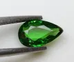 Елегантен Цаворит гранат в шокиращо зелен цвят 0.99кт.! Сертифициран! Нов!, снимка 1