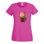 Дамска тениска Flower Pig майнкрафт Minecraft,Игра,Забавление,подарък,Изненада,Рожден Ден., снимка 10
