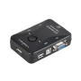 2-портов VGA USB KVM превключвател – управлявайте два компютъра с един монитор и периферия, снимка 1