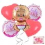 Комплект Балони "Baby Girl" /5 броя/, снимка 1 - Декорация за дома - 35945321