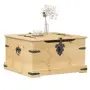 vidaXL Кутия за съхранение "Corona" 78x78x45 см борово дърво масив, снимка 2