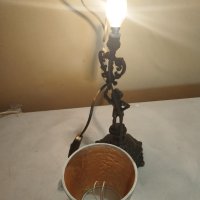 стара барокова настолна лампа, снимка 5 - Настолни лампи - 41502025